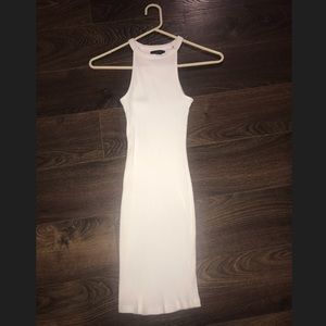 Tight, White Cotton dress. Woman's size: XS
